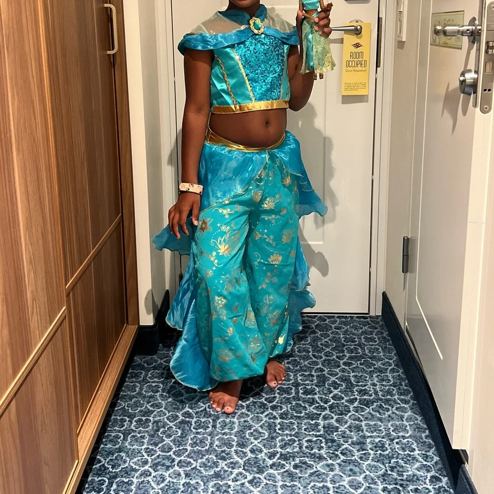 Disney Princess Jasmine Costume, Crown and Wand - Picture 2 of 5